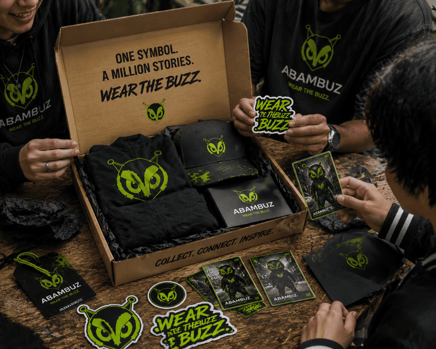 Collection of ABAMBUZ collectibles