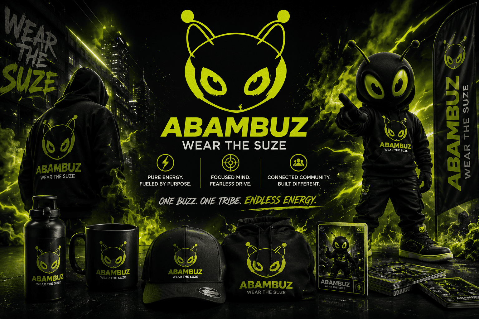 ABAMBUZ hoodie showcasing the philosophy